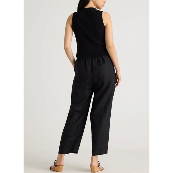 Quince Womens 100% European Linen Pants New XL Neutral Capsule Wardrobe 25" Ins. - Picture 6 of 12